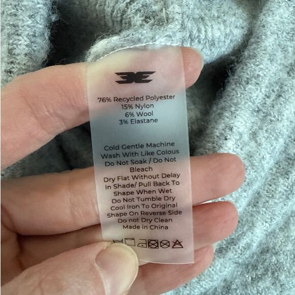 Elite Eleven Knit Crew Neck Sweater & Wide Leg Pants Size S & XS Gray - Picture 5 of 6